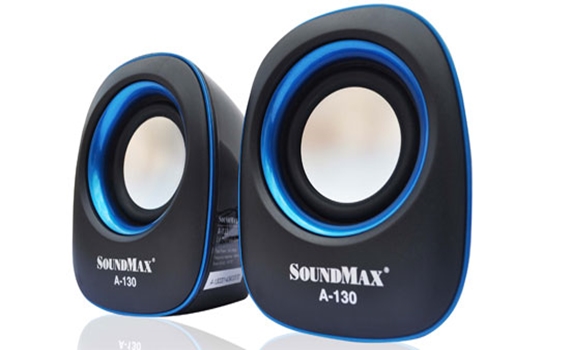 Loa máy tính SoundMax A-130 (Đen viền xanh)