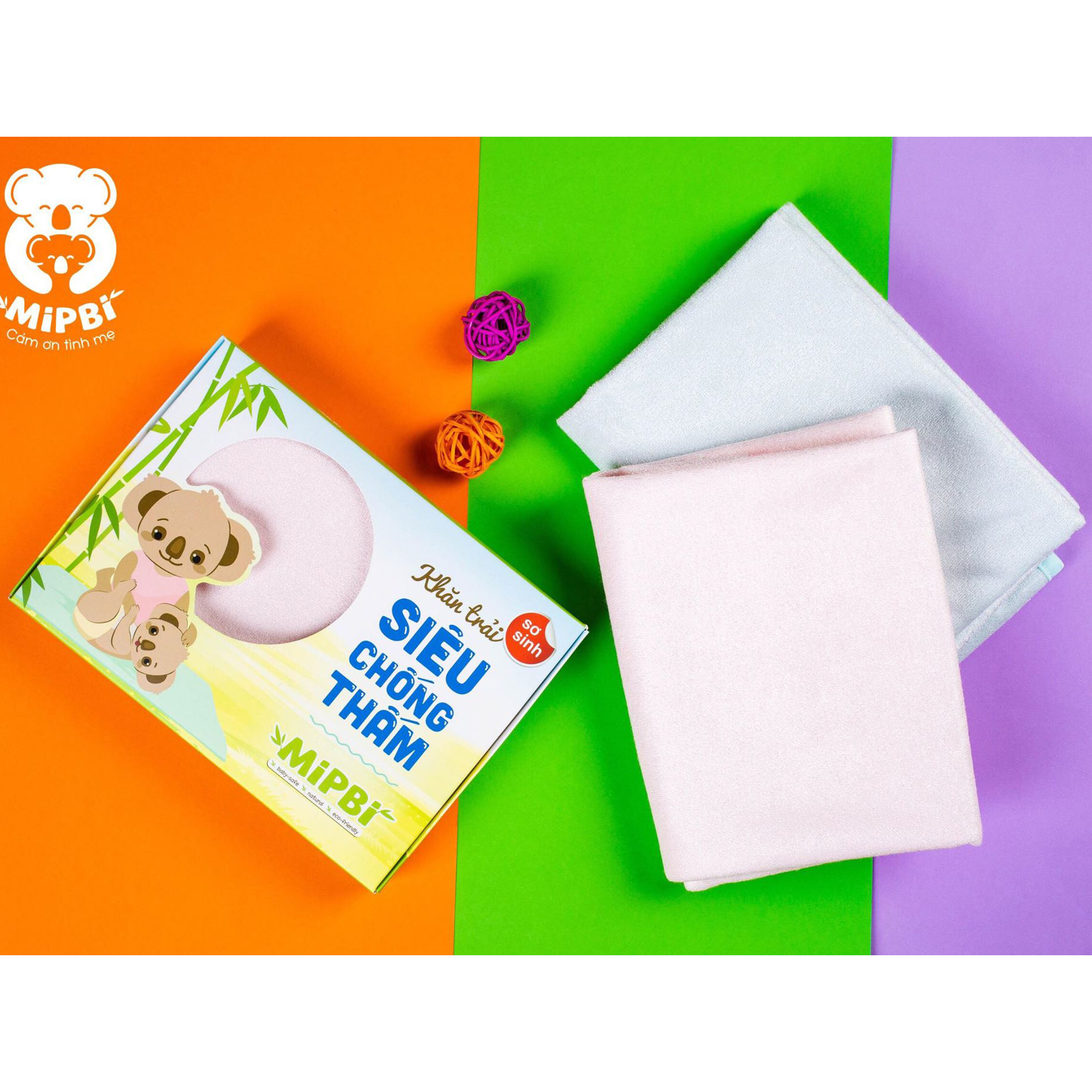 Miếng Lót Chống Thấm Cho Bé Sơ Sinh Cao Cấp Mipbi