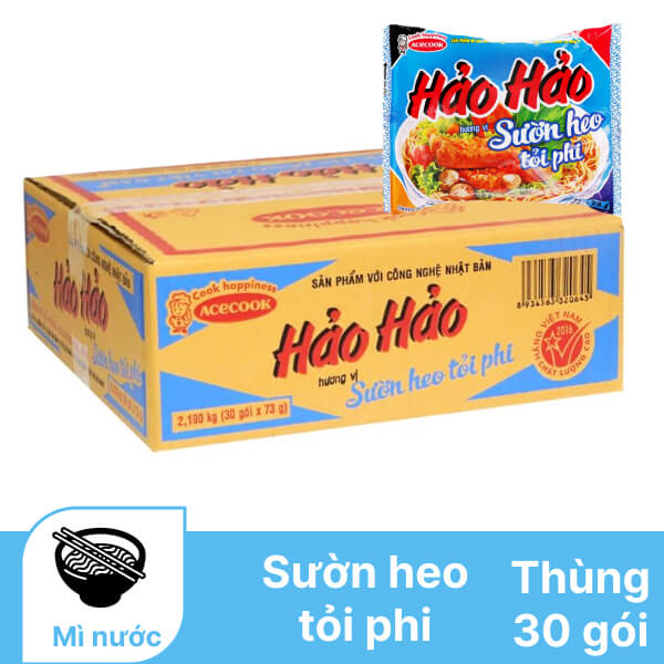 CB 15 GÓI MÌ HẢO HẢO SƯỜN HEO TỎI PHI  73GR 82144
