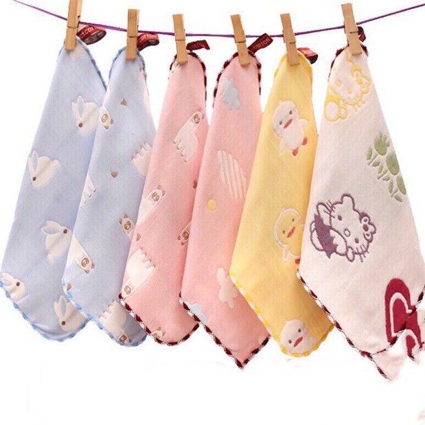 set 20 Khăn xô sữa 6 lớp cho bé 24x24 cm