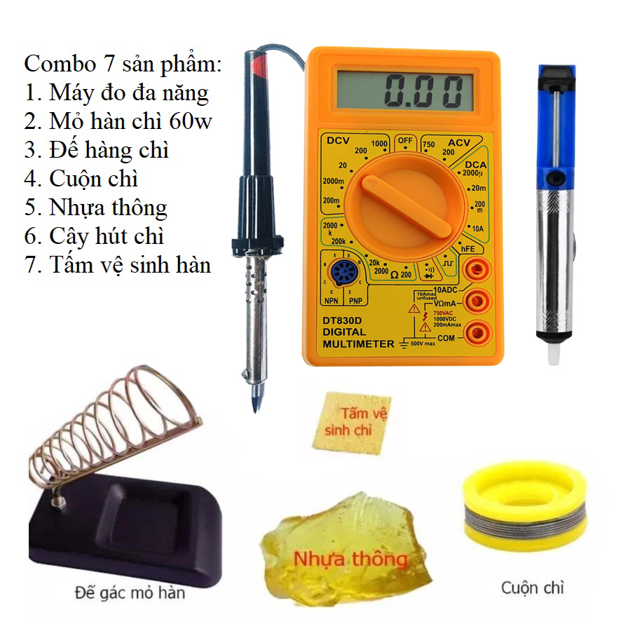 Combo mỏ hàn chì 60W và dụng cụ kỹ thuật 2