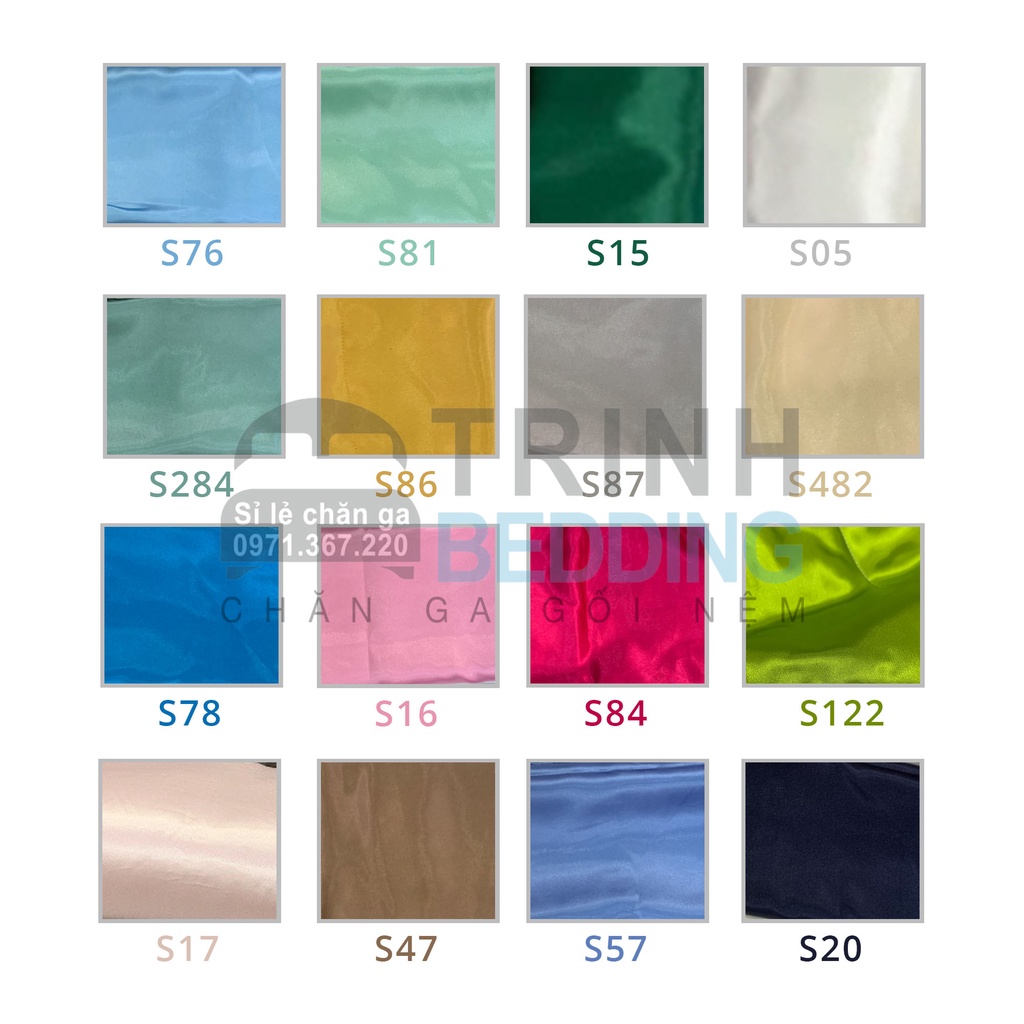 [Mã LIFE151030K giảm 10% đơn 99K] SÉT 3 MÓN ( 1 drap + 2 vỏ nằm ) phi lụa Trinhbedding