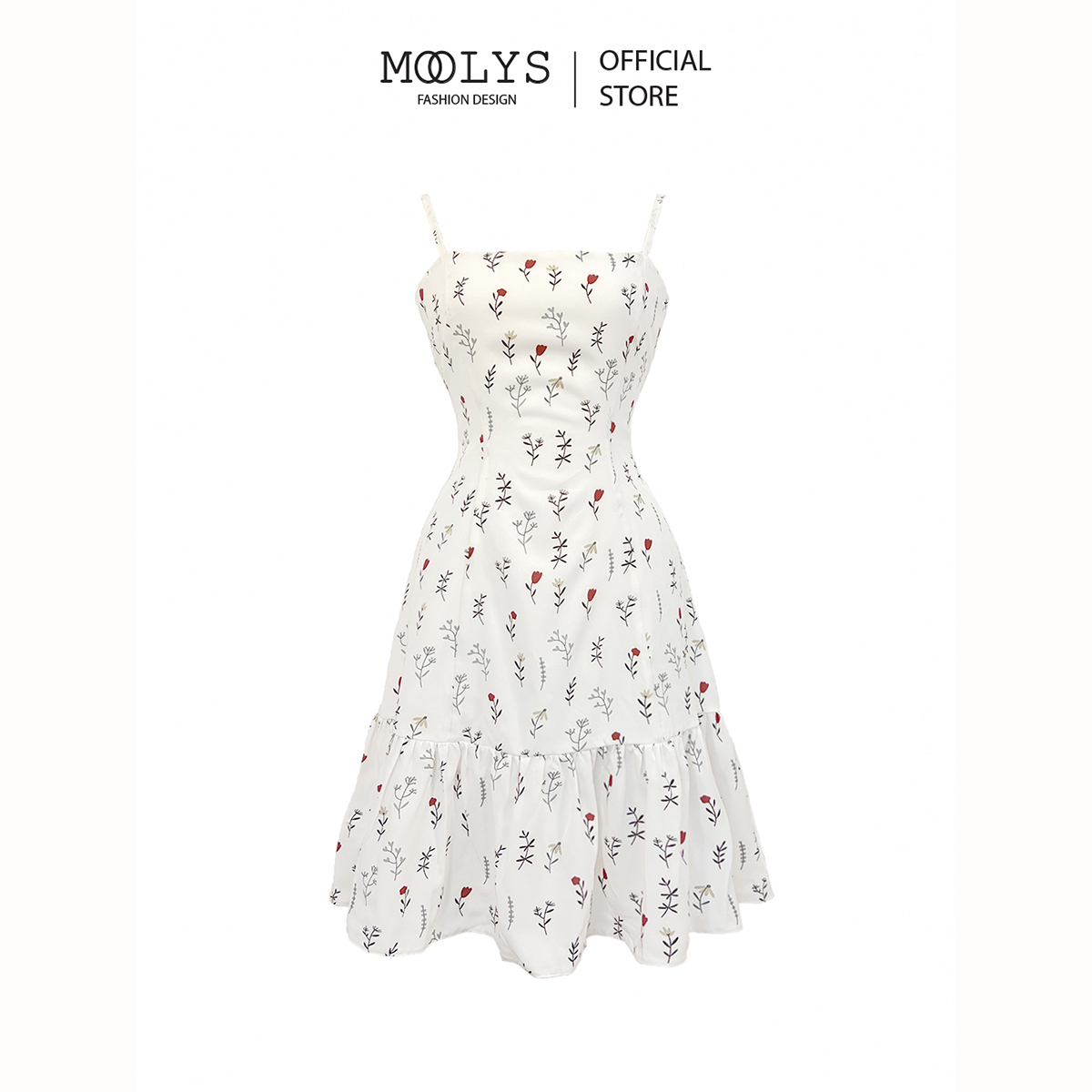 Đầm hai dây hoa nhí dễ thương MOOLYS MD028