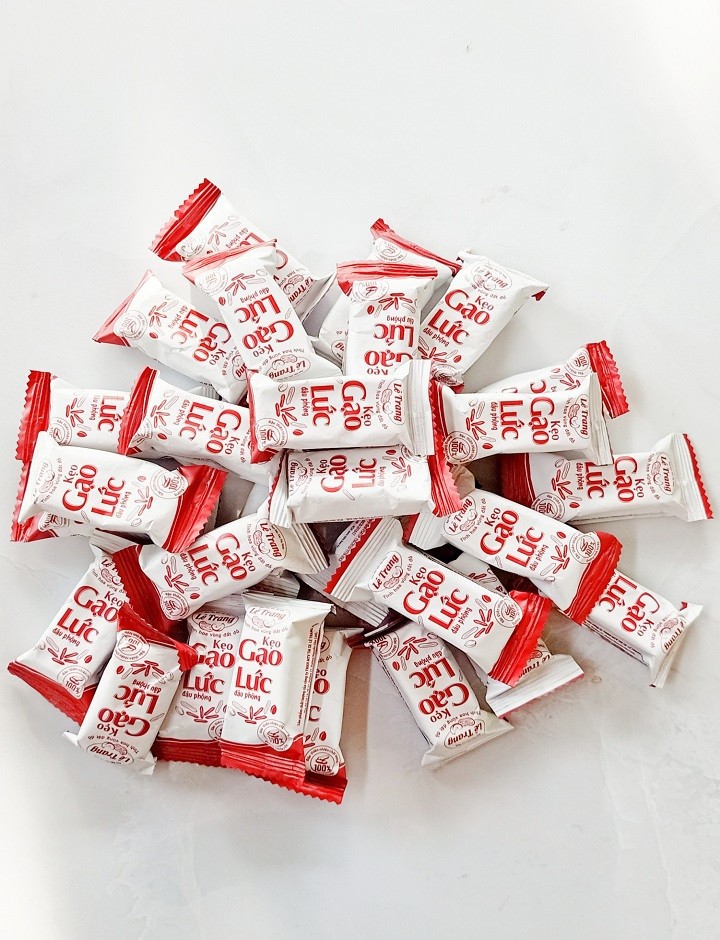 Kẹo gạo lứt đậu phộng lê trang 1kg - Kẹo gạo lứt đậu phộng lê trang 1kg LD
