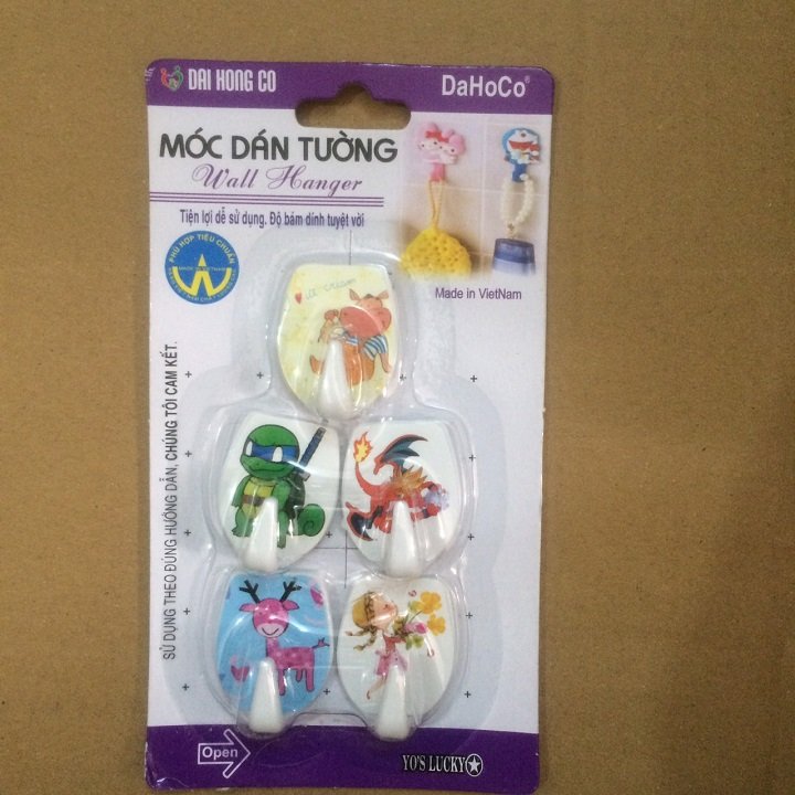 [1 blister 5 piece] Hook stickers small used in kitchen, bathroom-000665.348