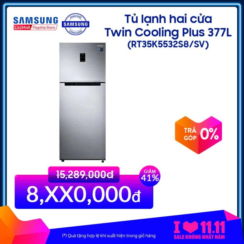 Tủ lạnh 2 cửa Samsung Twin Cooling Plus RT35K5532S8/SV 364L (Đen) - Hàng phân phối chính hãng