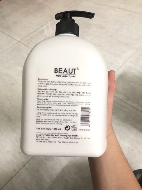 (CHÍNH HÃNG) Hấp dầu lạnh cao cấp Beaut 1200ml