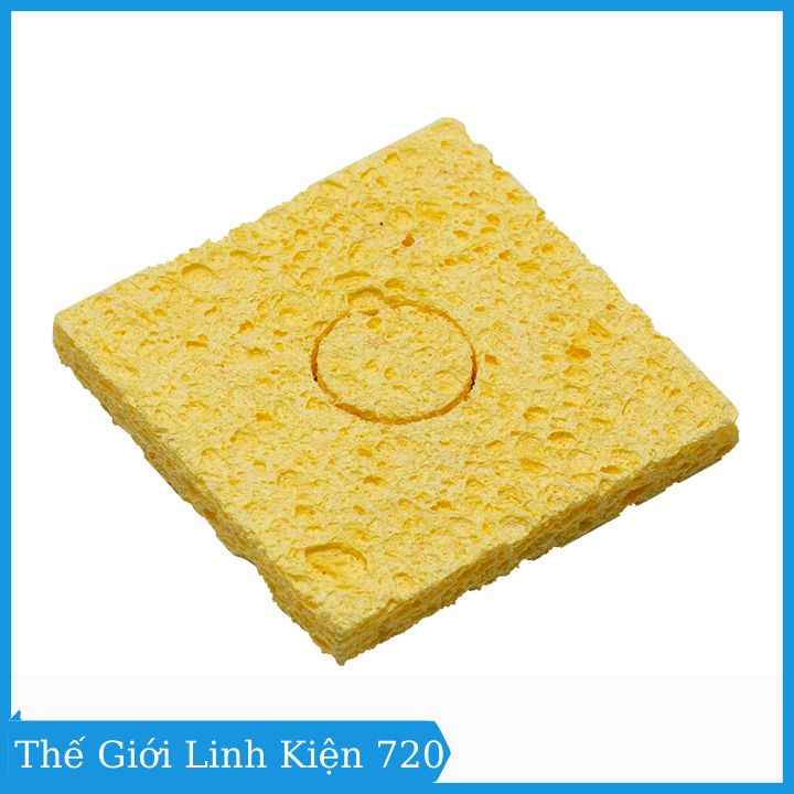 Bọt biển chùi mỏ hàn 6x6cm/8x8cm siêu dầy, độ dầy 3mm