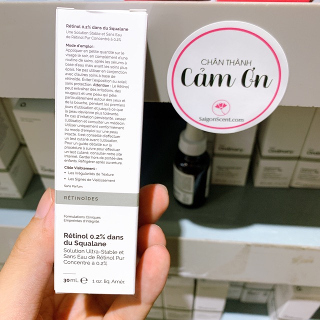 [HCM]Tinh Chất The Ordinary Retinol 0.2% In Squalane ( 30mL )