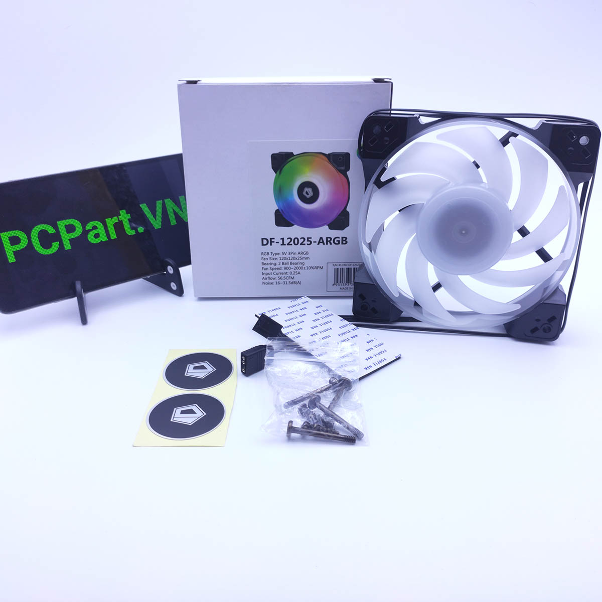 Quạt tản nhiệt ID-Cooling DF-12025 LED ARGB - SNOW EDITION