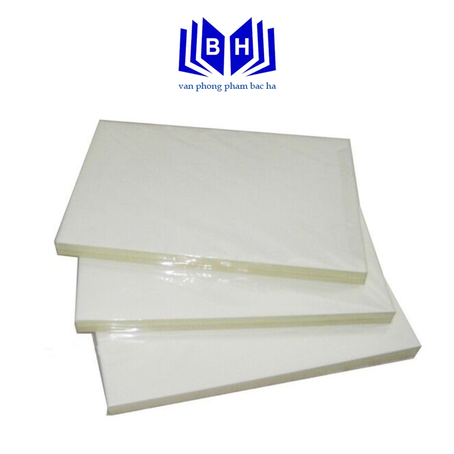 Giấy ép platis 35 mic khổ a3-a4 dùng để ép ảnh, bằng lái xe thẻ bảo hiểm