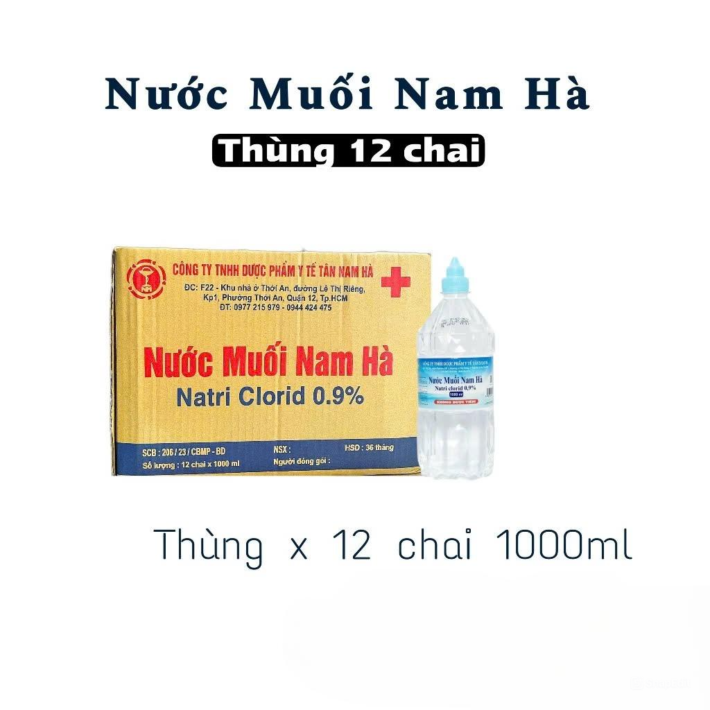 NƯỚC MUỐI SINH LÝ BIWATA 0.9% COMBO 2 CHAI 1000ML | NATRI CLORID SÚC MIỆNG RỬA MŨI VỆ SINH DA HẰNG NGÀY