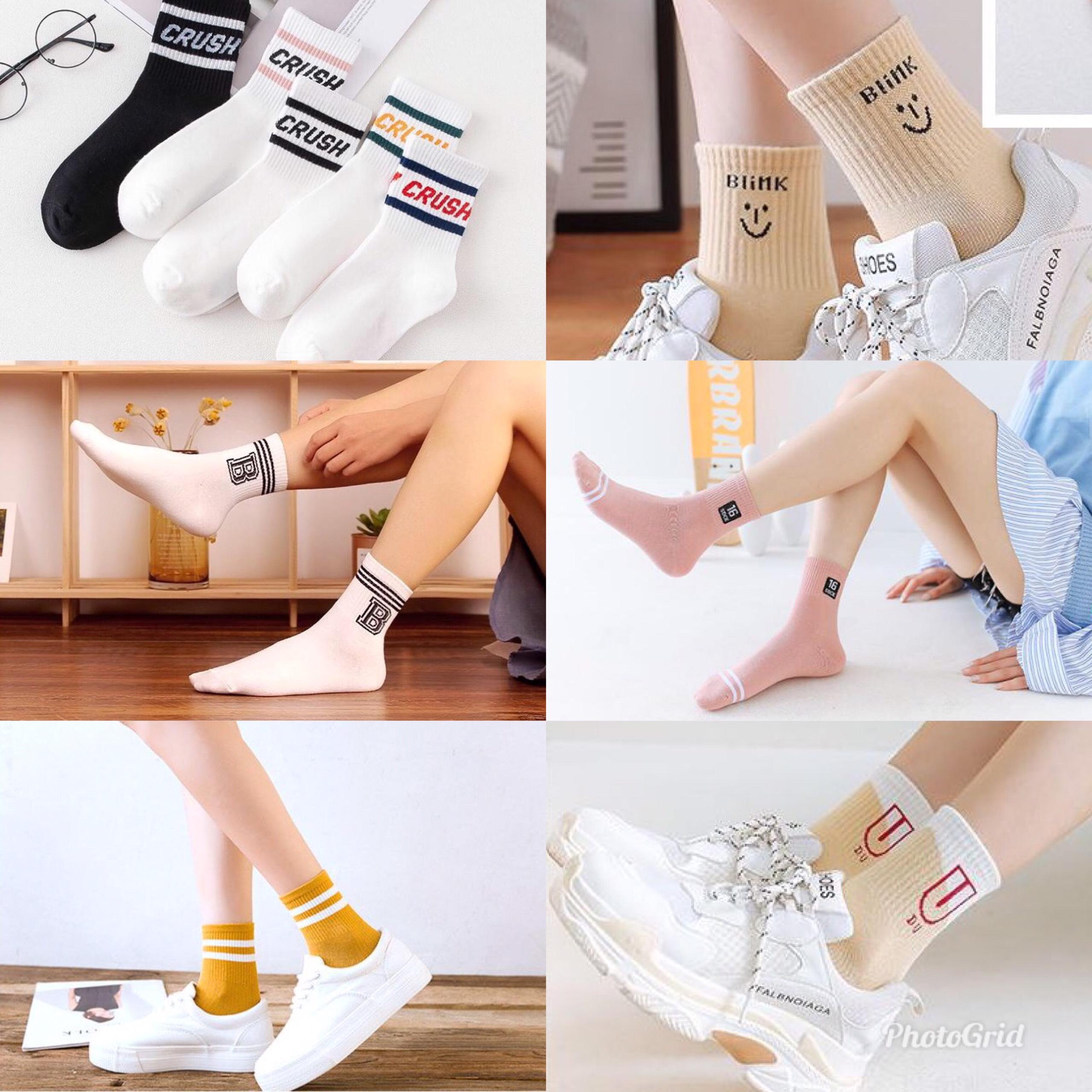 Set 5 Đôi Tất, Vớ nữ cao cổ mới nhất 2020 (có nhiều mẫu)