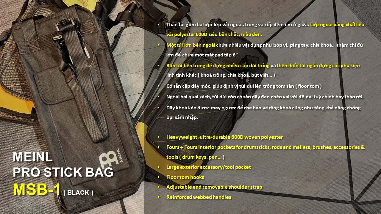 Bao Dùi Trống Meinl Drum Stick Bag