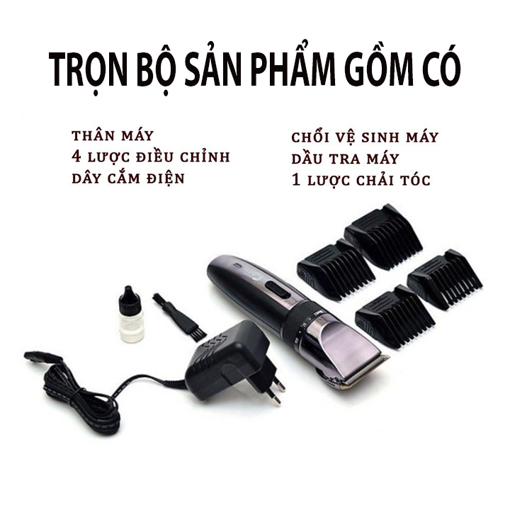 Tông Đơ Cắt Tóc Codol 531 kèm bộ keo lấy dáy tai có đèn
