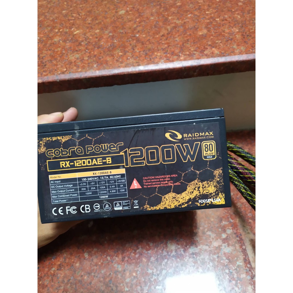 [HCM] Nguồn máy tính RAIDMAX 1200W hàng đẹp