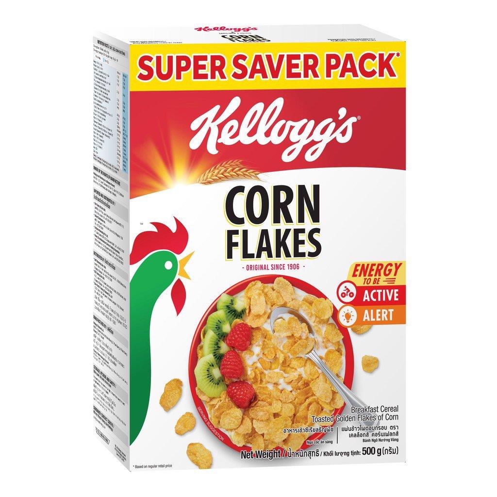 Thức ăn ngũ cốc Corn Flakes {Kellogg's} - (500g/hộp)