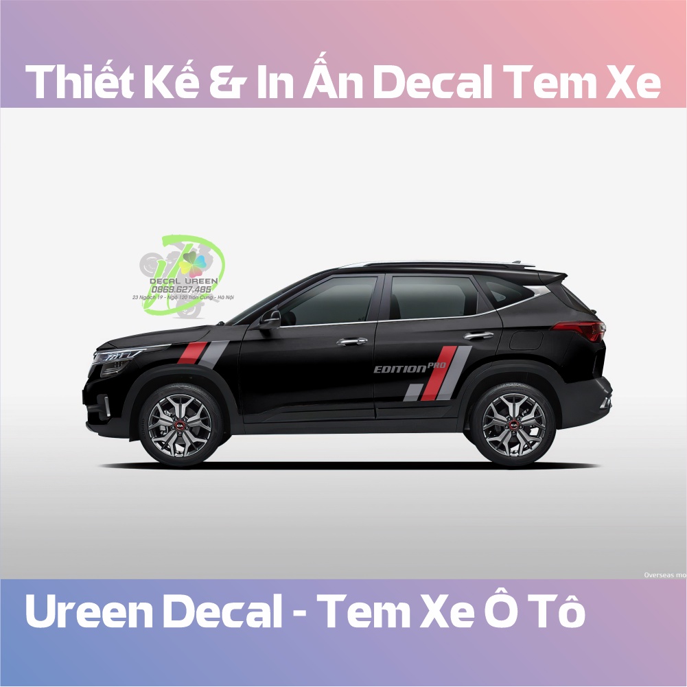Decal Tem Xe SELTOS Mẫu 013