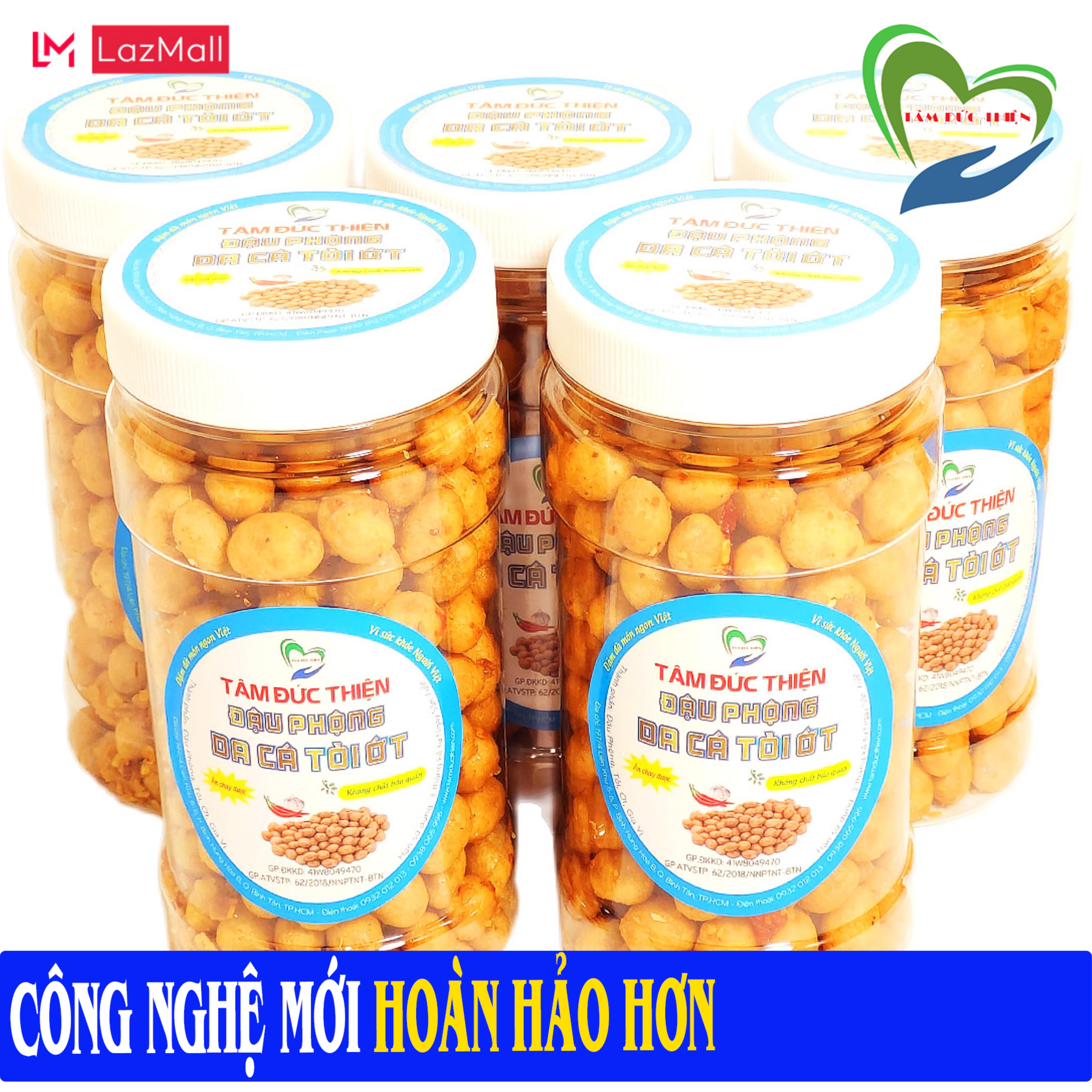 Combo 5 Hộp Đậu Phộng Da Cá Tỏi Ớt Tâm Đức Thiện Có thể Chọn Đổi Sản Phẩm Trong 9 Loại Đậu Theo Ý Thích Mỗi Hộp 210 GR Thực Phẩm Đóng Gói Đóng Hộp Ăn Liền đồ ăn vặt bánh kẹo quà Tết