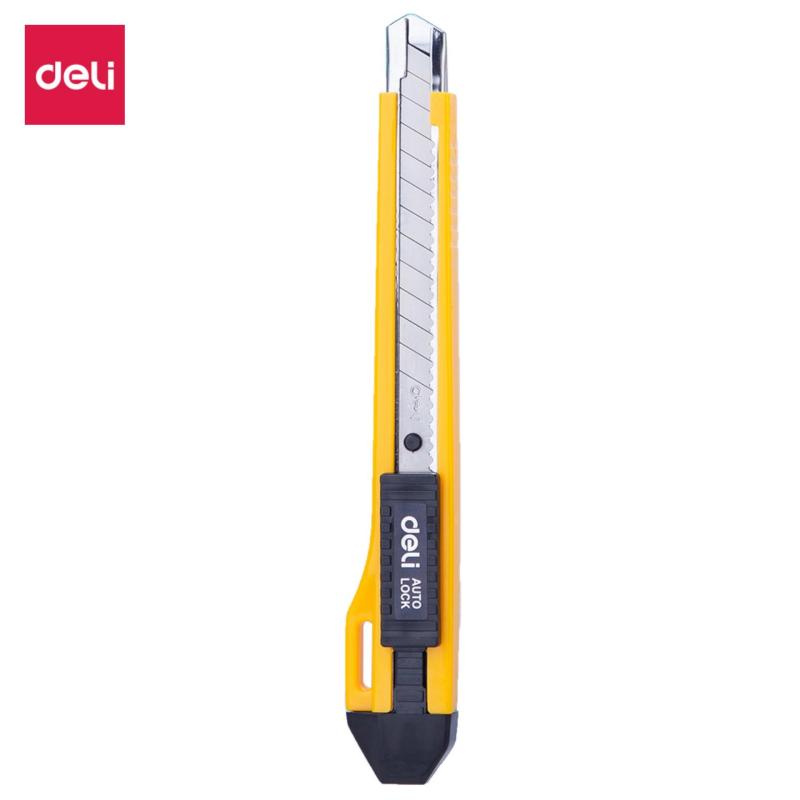 Mua DELI Dao rọc giấy trung 0.4 x 9 x 80mm màu vàng 1 cái E2031