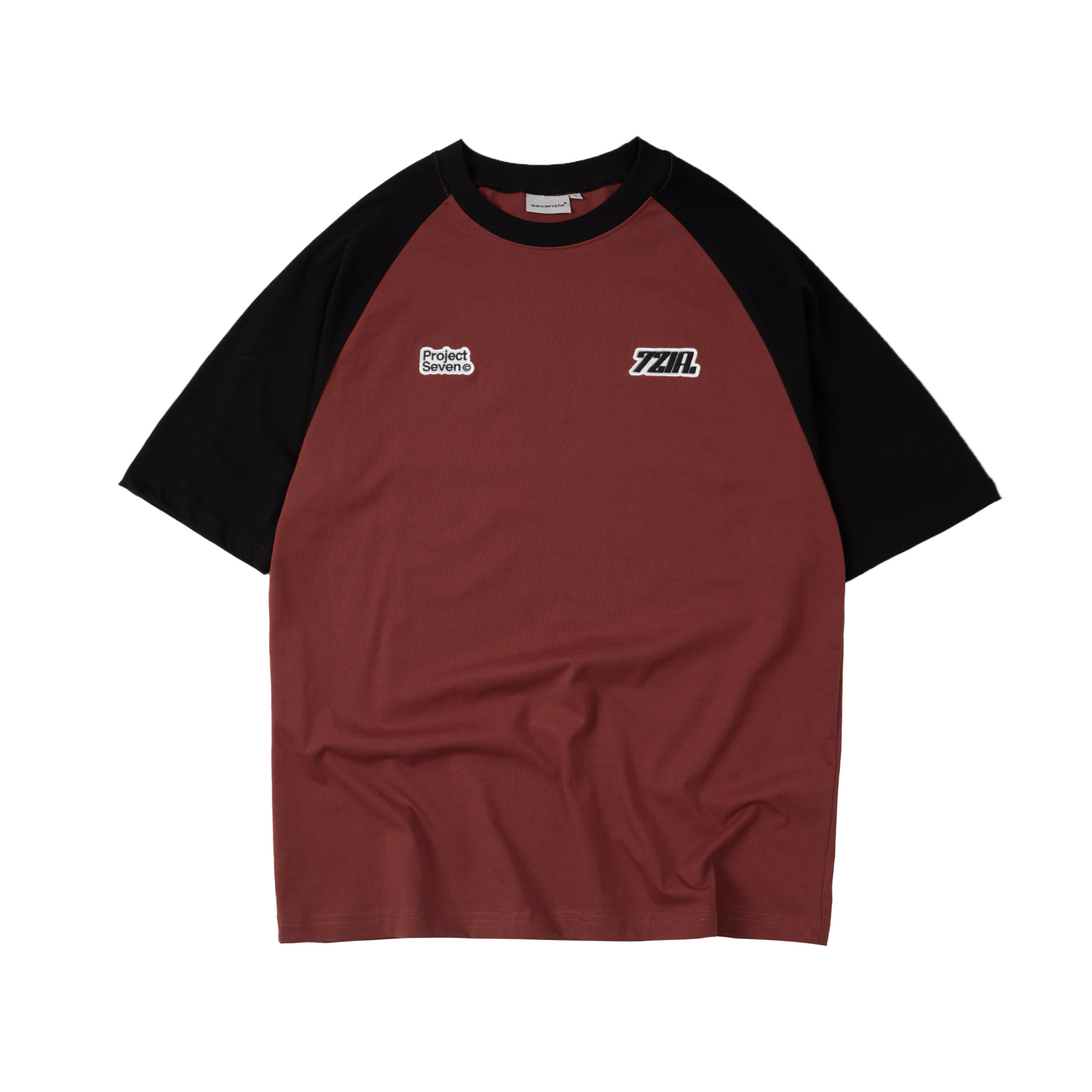 Áo thun 7ZIA form rộng tay raglan / ProjectSeven - 2 màu