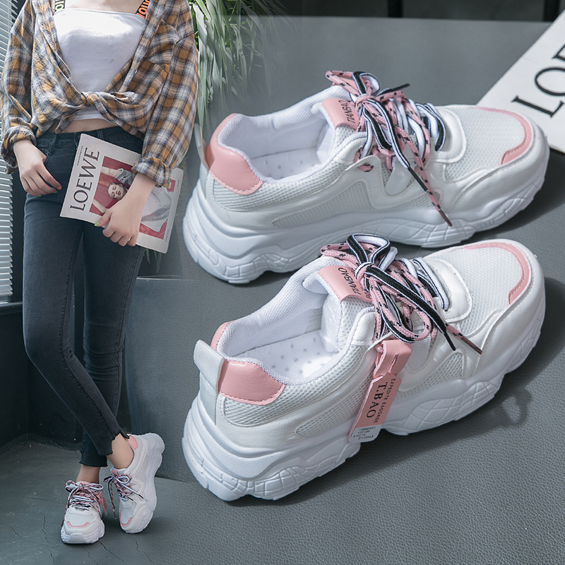 Giày Sneakers Nữ Đế Cao Dế Phối Đồ Thời Trang(TẶNG 1 LỌ TẨY TRẮNG GIÀY)