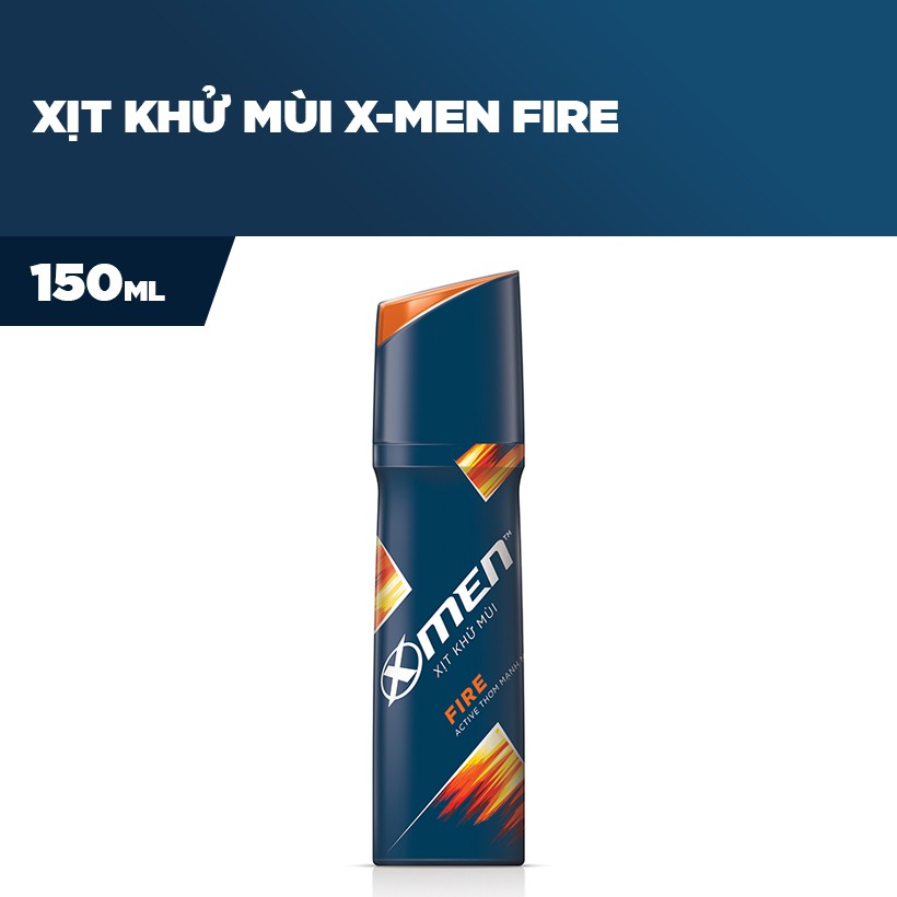 Xịt Khử Mùi XMen Fire 150ml