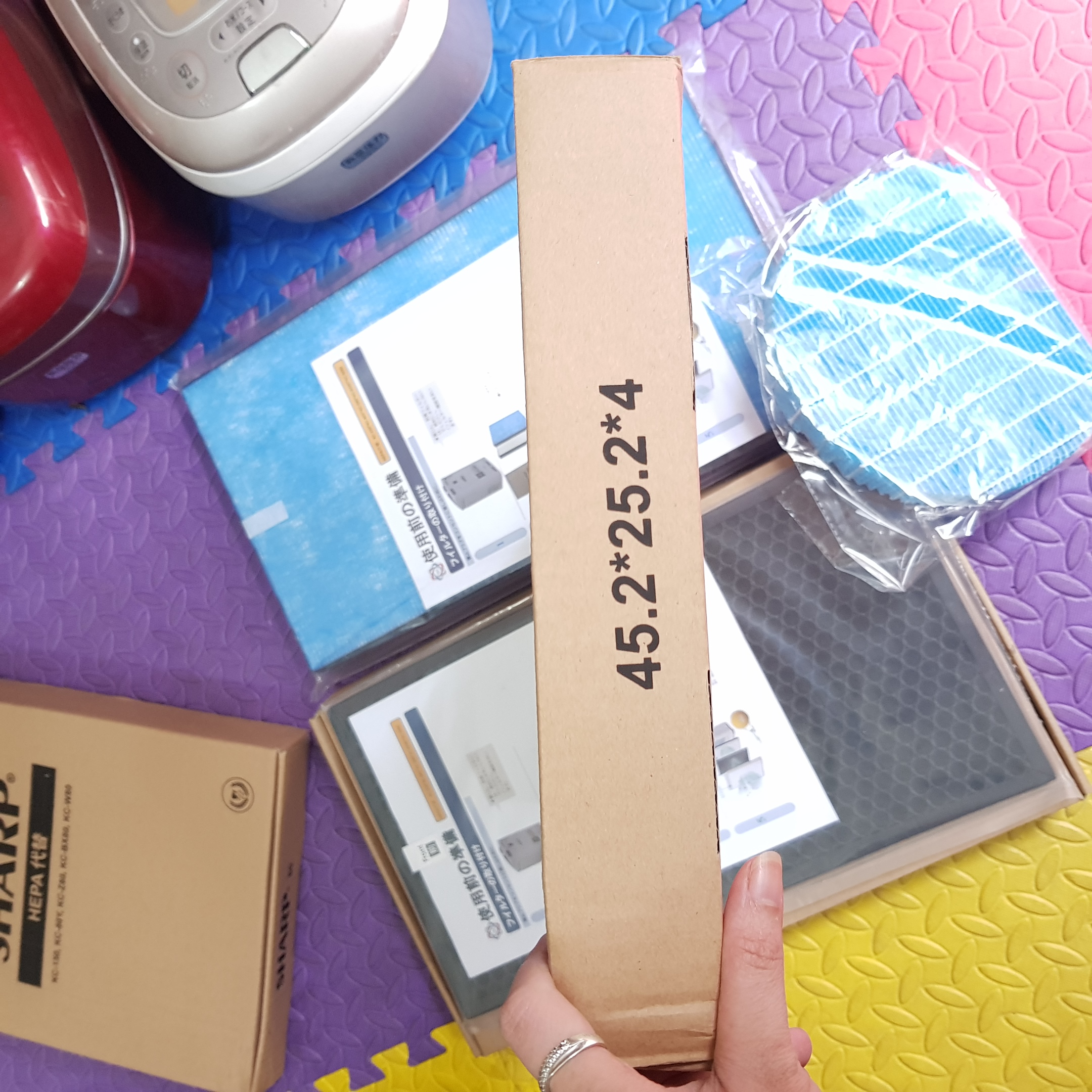 Combo màng lọc không khí Sharp màng hepa màng than sharp KC C150