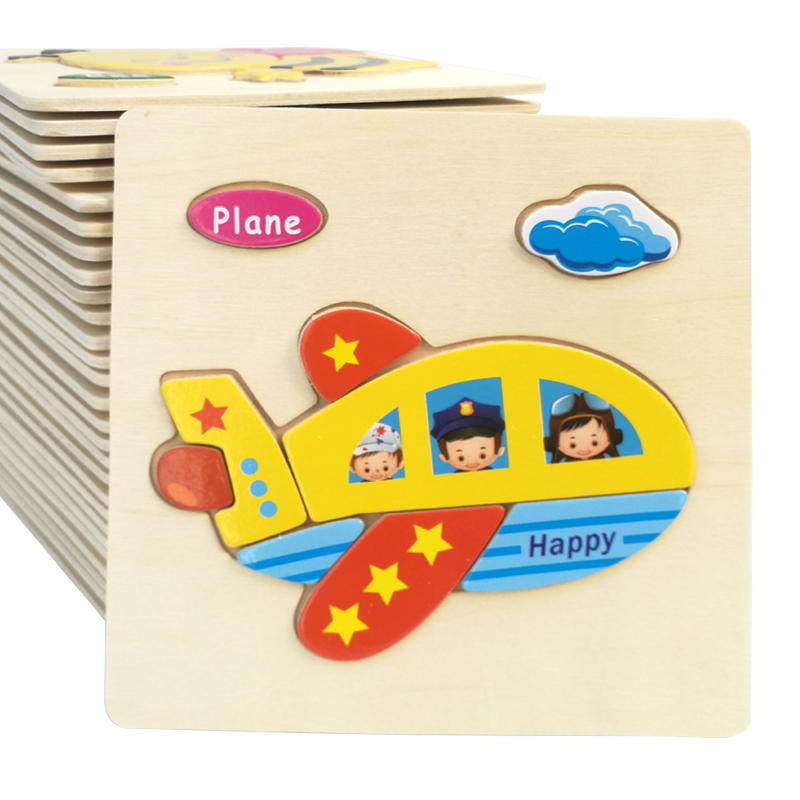 Bộ 5 Tranh Ghép Hình 3D Bằng Gỗ Benrikids Nhiều Chủ Đề Cho Bé, Đồ Chơi Thông Minh Trẻ Em