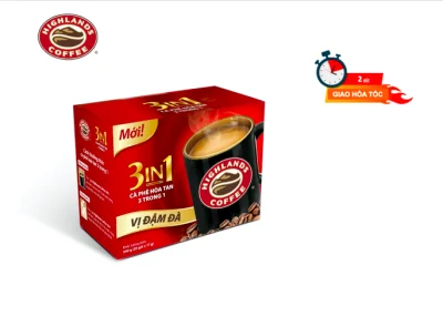 Café Highlands Coffee Hòa tan 3in1 - Hộp 20 gói - Mới sản xuất