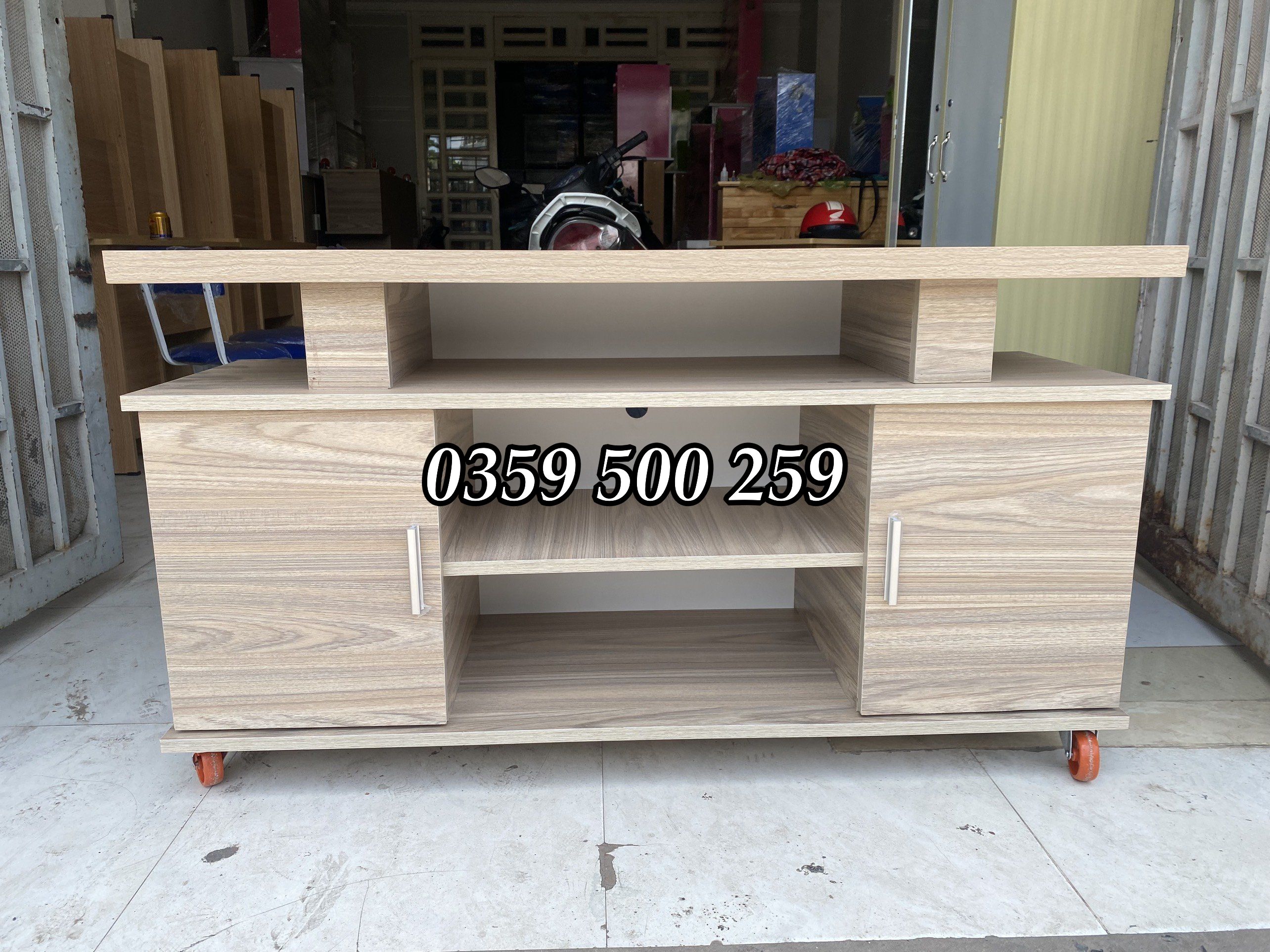 kệ tivi gỗ mdf phủ melamine chồng trầy