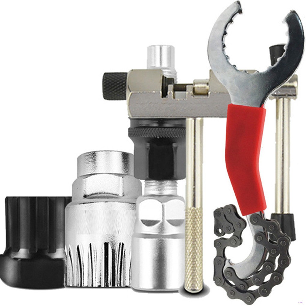 Bộ 5 dụng cụ sửa chữa xe đạp, dụng cụ tháo xích xe đạp, tháo trục bánh xe, tay quay