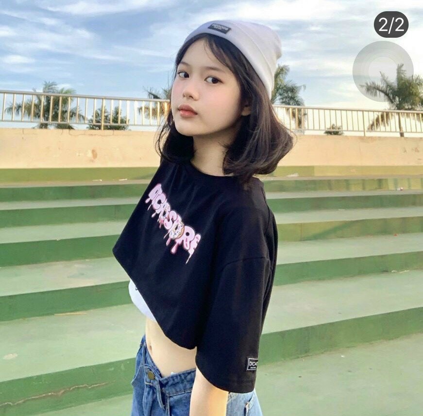 Sét áo croptop phối áo trong cute TTSLA0420