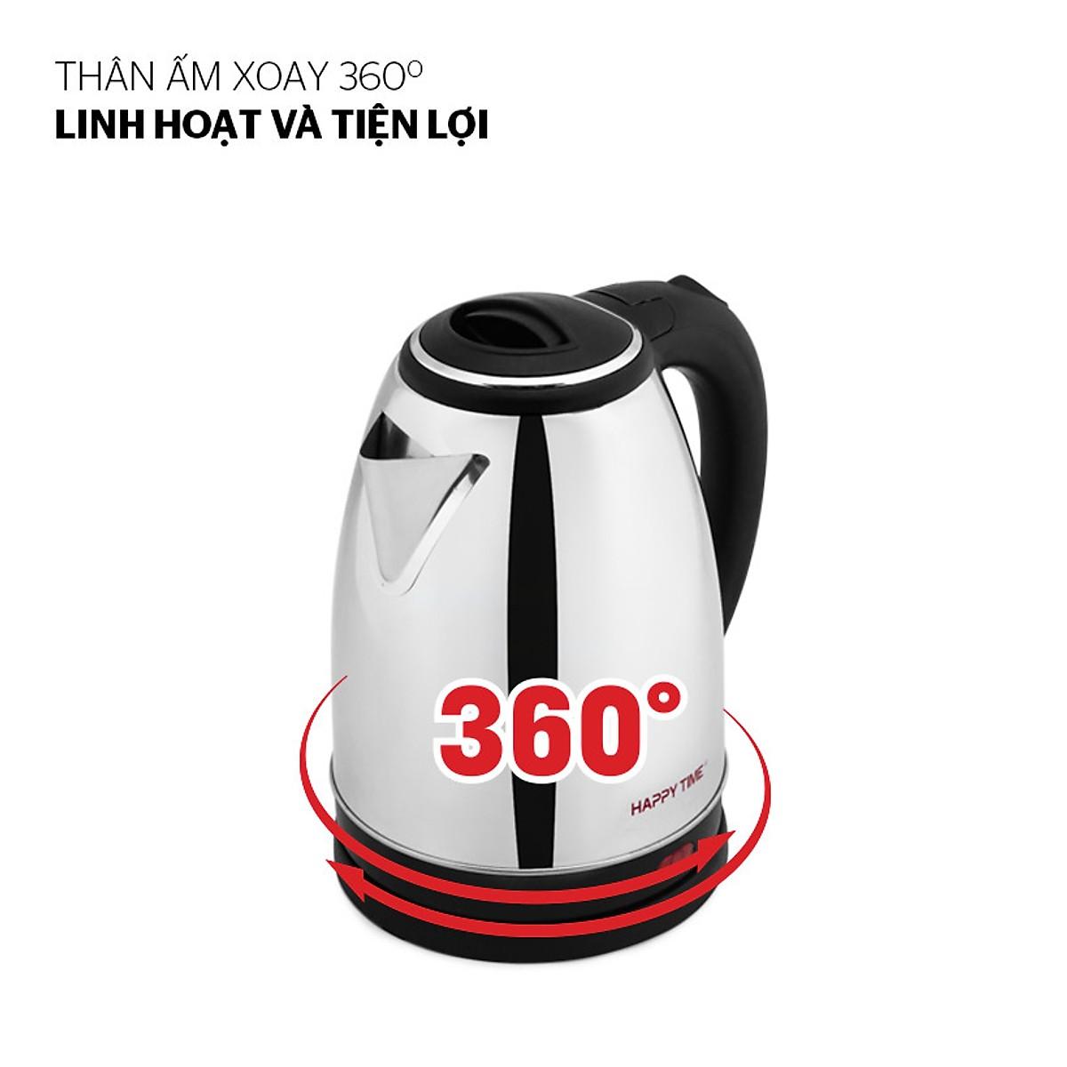 Ấm Siêu Tốc Inox Happy Time Sunhouse HTD1081 (1.8 lít)