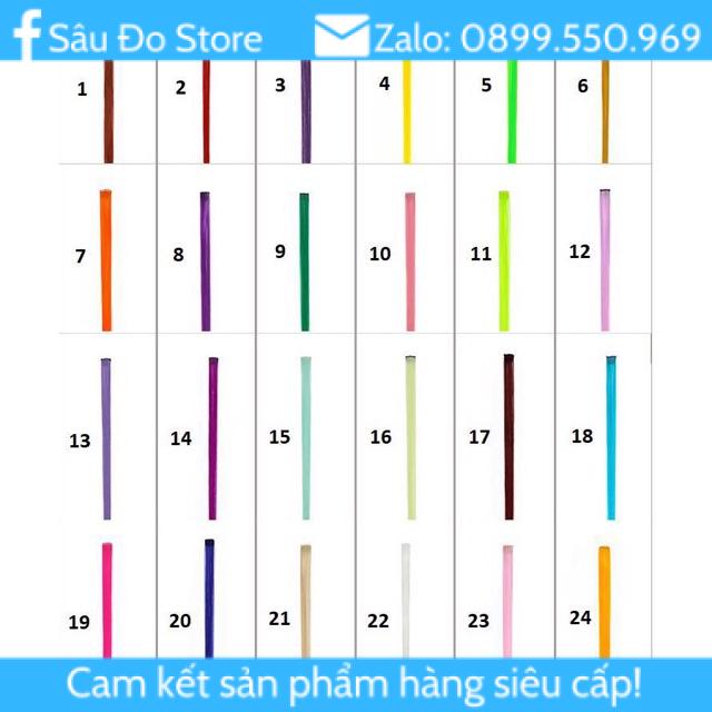 🌷 Đủ Màu 🌷 Hightlight Tóc Giả Màu Dễ Dùng Sỉ Số Lượng Lớn