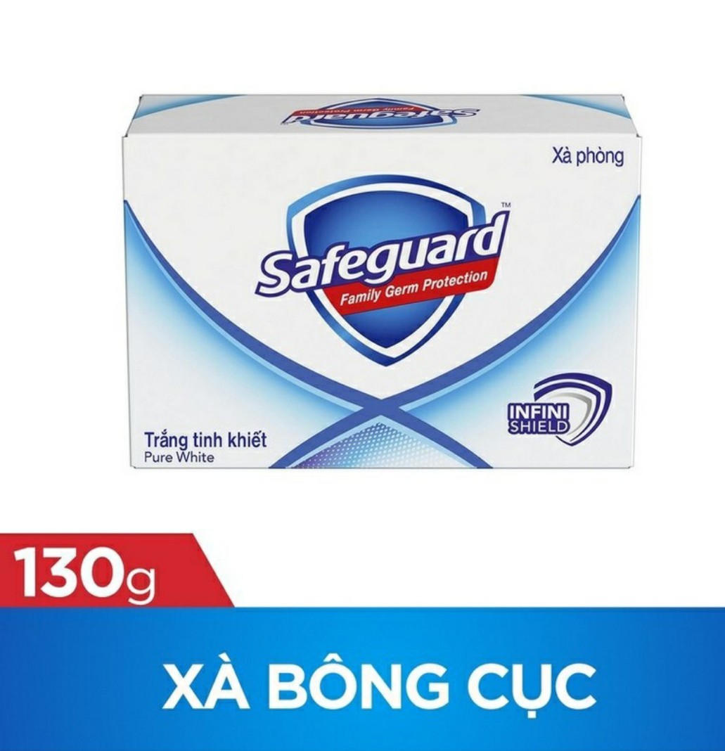 Xà Bông Cục Safeguard Trắng Tinh Khiết 130g