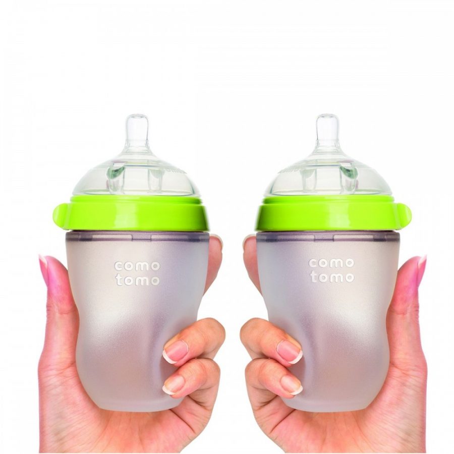 Bộ 2 Bình Sữa Comotomo Silicone 250Ml ( Xanh )