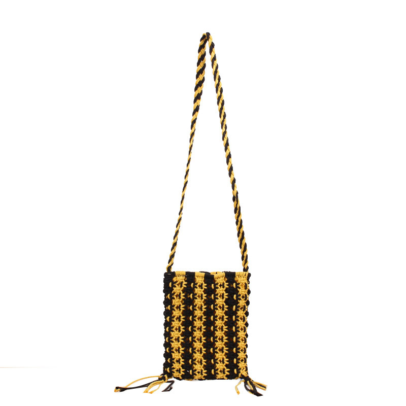 Mua Fashion Messenger Bag Simple Stranded Color Straw Straw Bag Wild Vacation Beach Bag