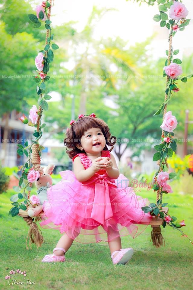 Bộ tóc giả đội đầu siêu dễ thương cho bé gái
