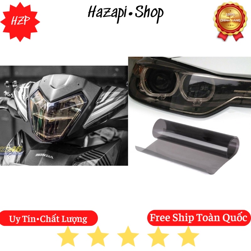 Decal giấy dán đen khói dán pha oto xe máy