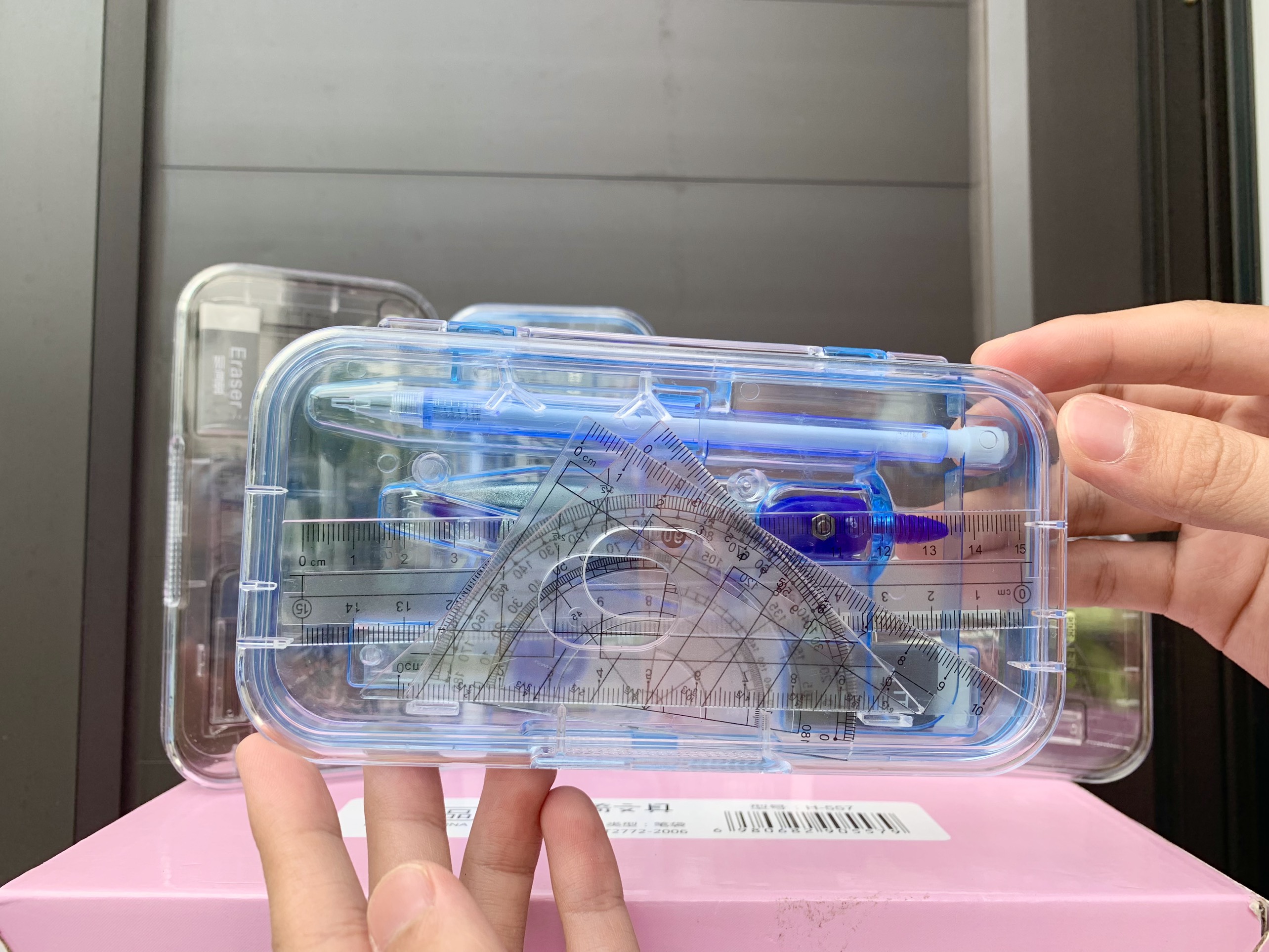 Bộ Compa 8 Chi Tiết, Bộ Thước Kẻ Compa Hàng Cao Cấp