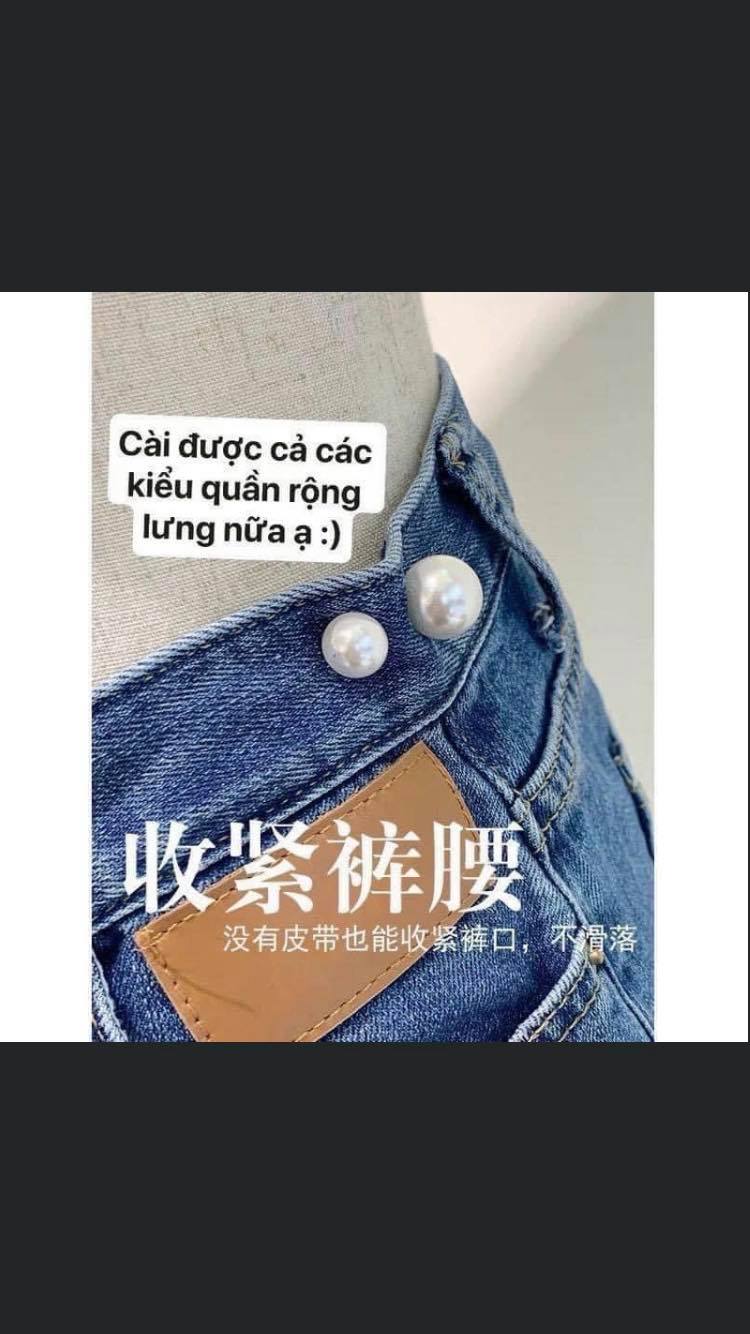 Sét 7 khuy cài áo đính hạt siêu xinh