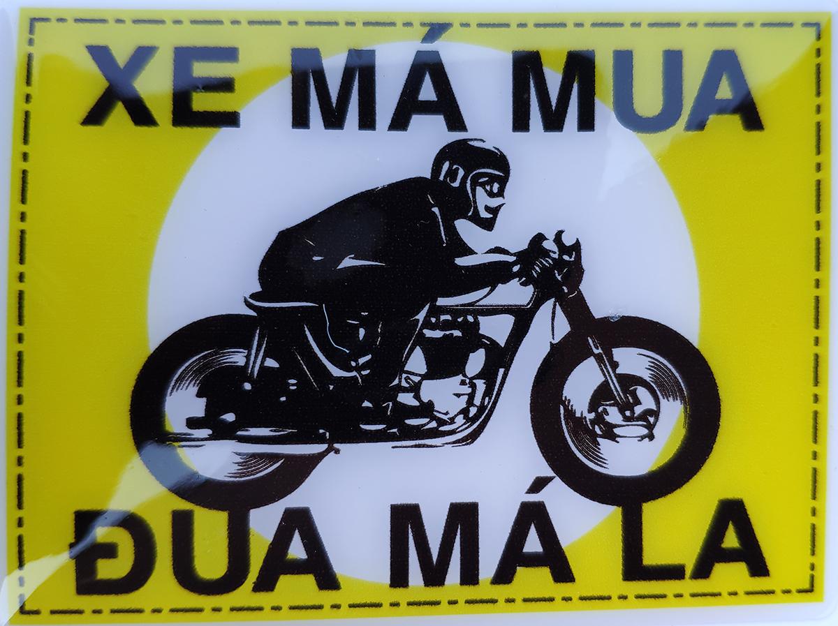 [HCM]Bộ decal XE MÁ MUA ĐUA MÁ LA dán xe máy (DN 687)