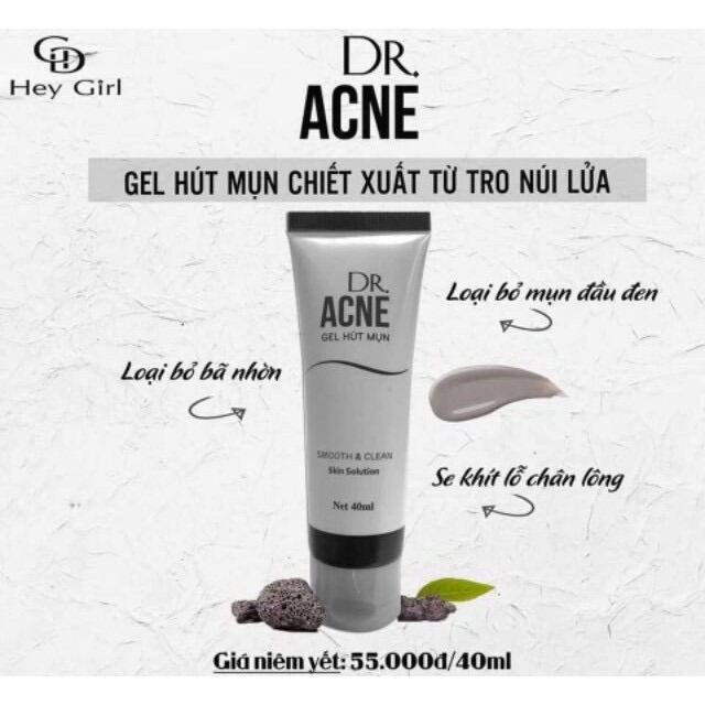 Lột mụn than tre Dr ANCE - Gel hút mụn đầu đen, mụn cám