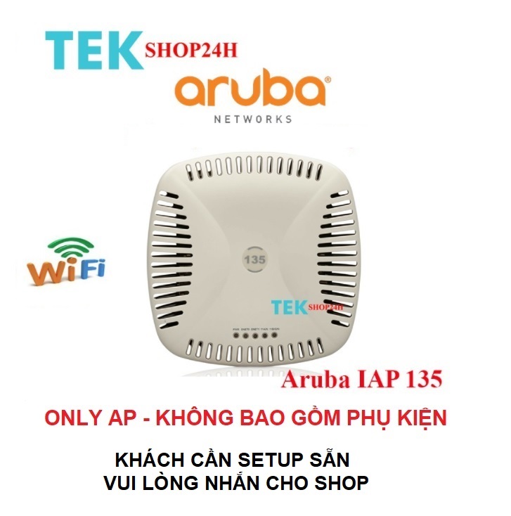 Bộ phát Wifi, Thiết bị phát Wifi Aruba 135 Only AP Hàng qua sử dụng BH 6