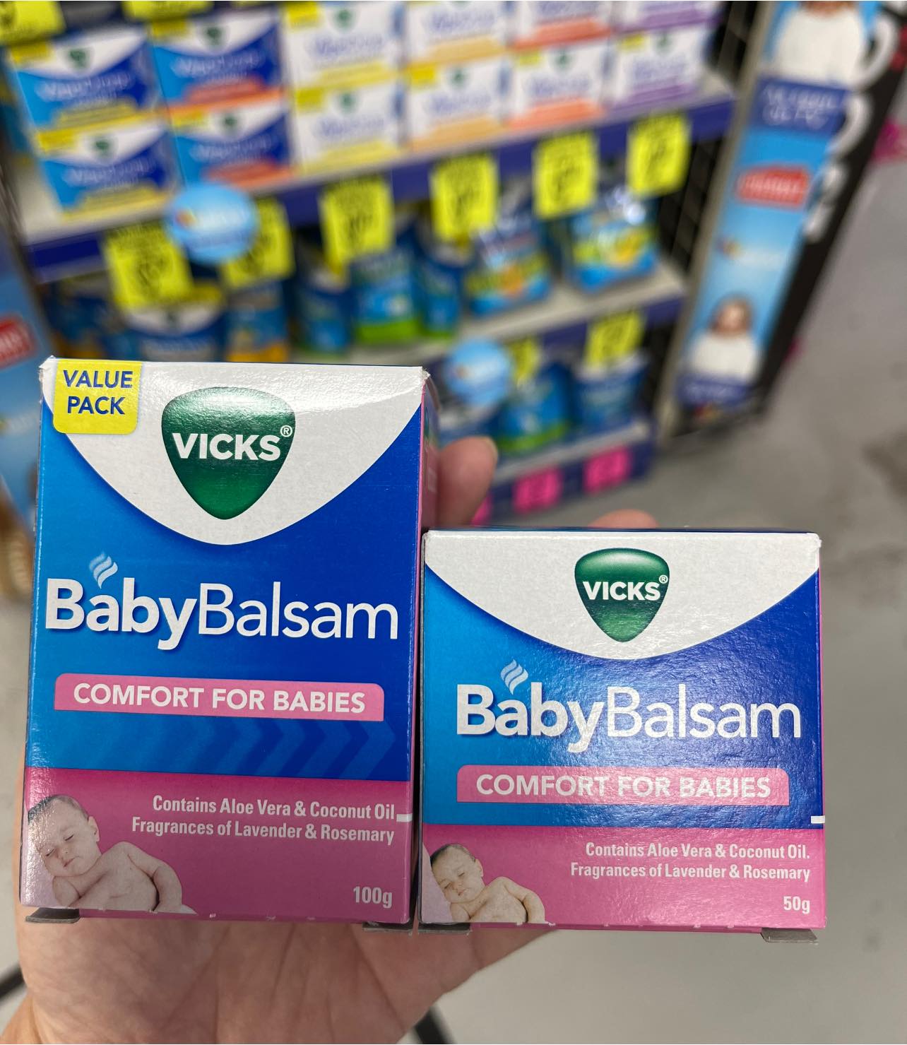 Dầu ấm ngực Vicks Baby Balsam 100g