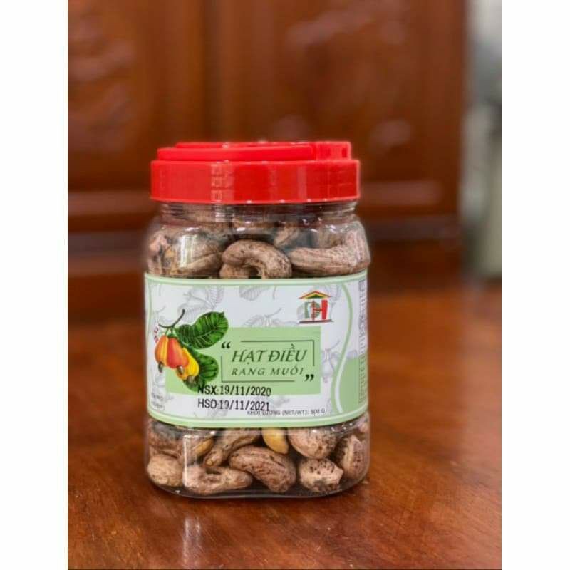 hạt điều rang muối loại A hộp 500g