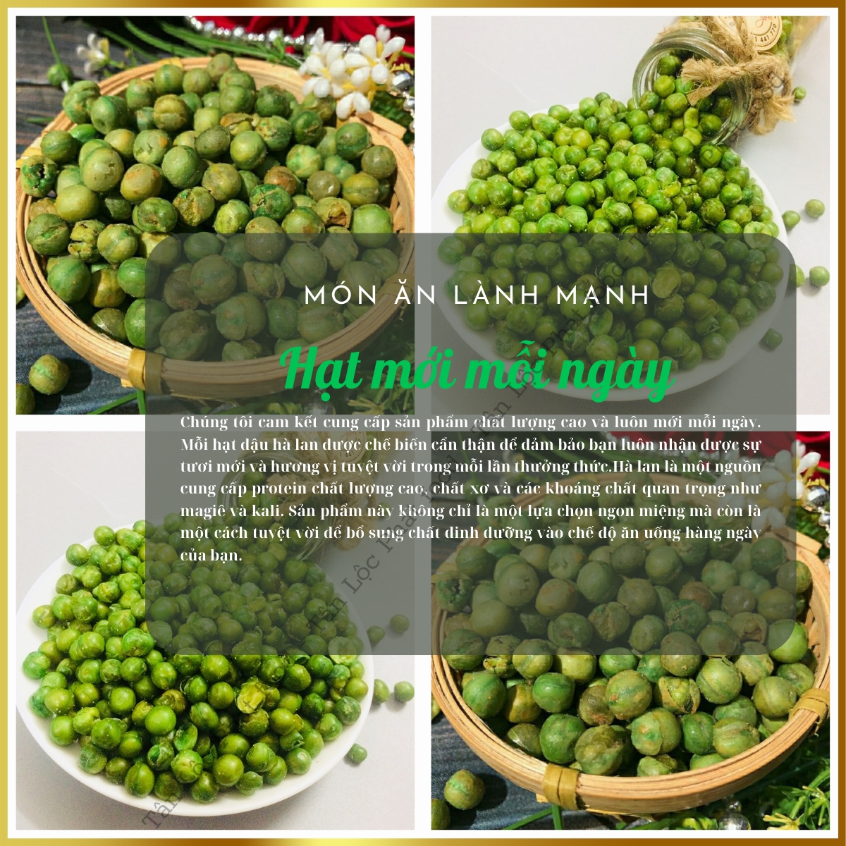 ĐẬU HÀ LAN RANG MUỐI TÂN LỘC PHÁT BỊCH 100G