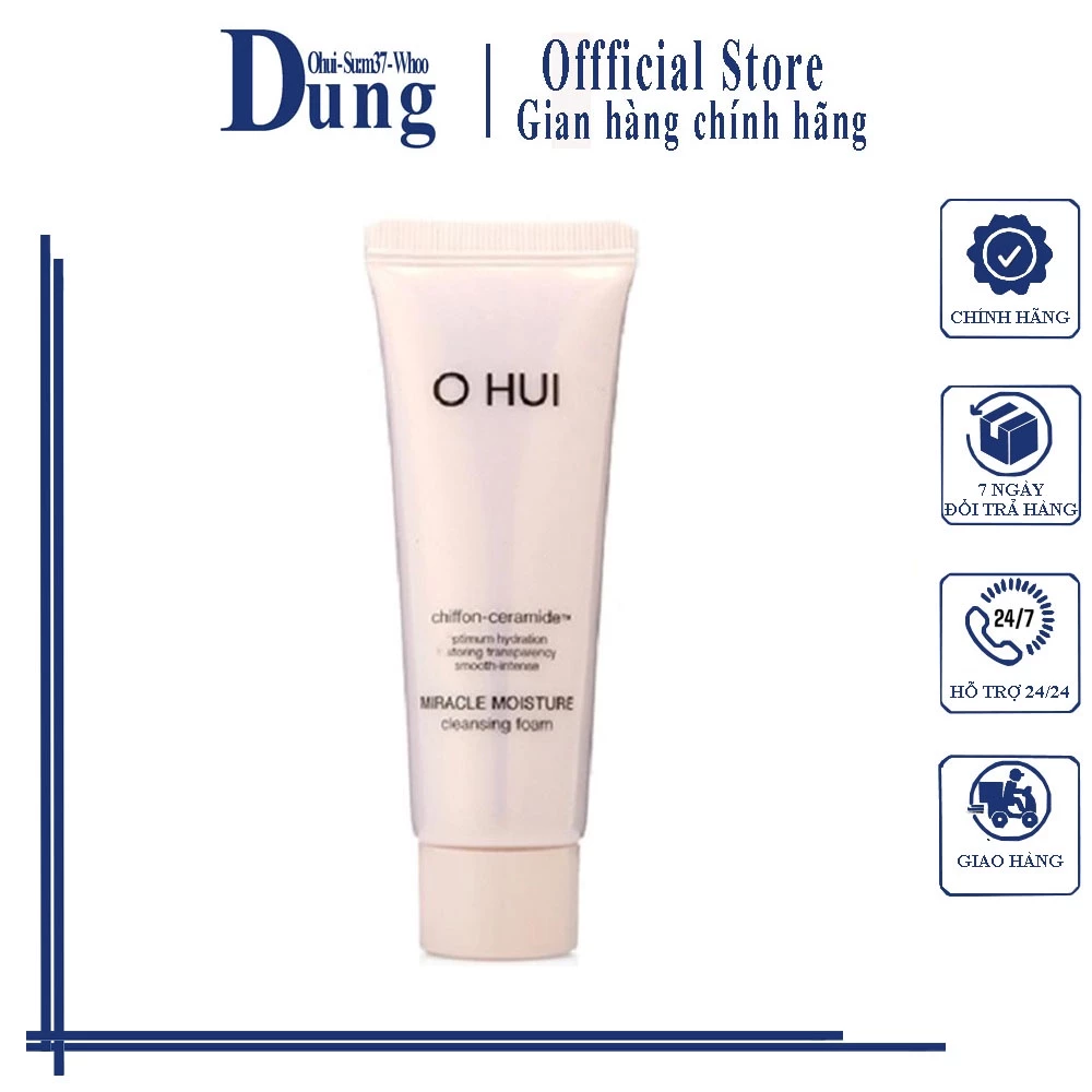 Sữa Rửa Mặt Dưỡng Ẩm Ohui Miracle Moisture Cleansing Foam 40ml