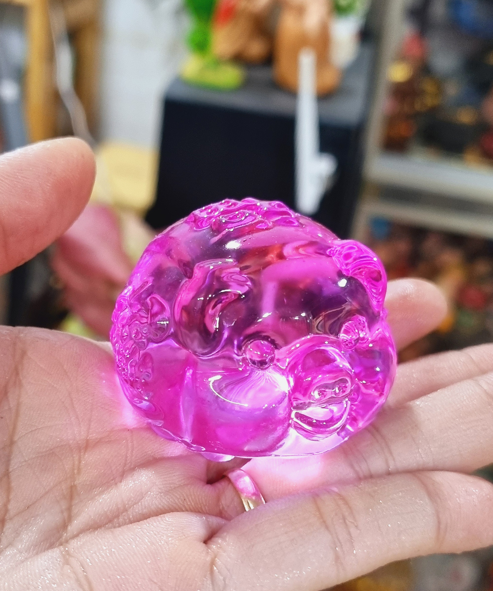 [HCM]Chú Heo bằng đá lưu ly phong thủy size 5cm (chọn màu) - Sung túc - Tài Lộc - Bình An